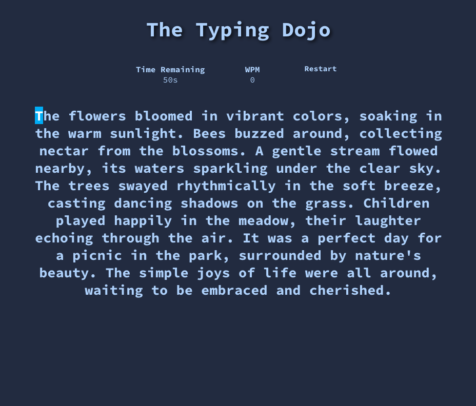 iphone rendering for typing test app